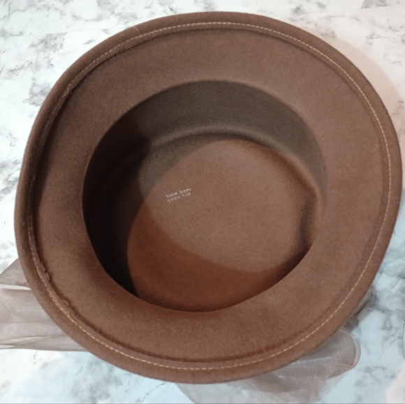 100%Wool Hat Brown With Bow - Picture 7 of 10